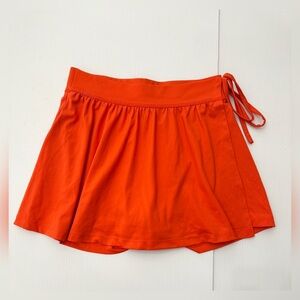 Madewell - Flex Wrap Skort Skirt - Brilliant Tangerine - M